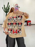 تیشرت زنانه باکسی ❤️mickey❤️